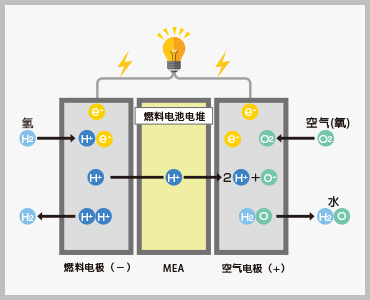 燃料电池的发电原理